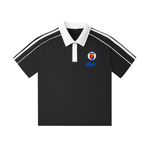 Contrast Collar Short-Sleeve Polo Shirt